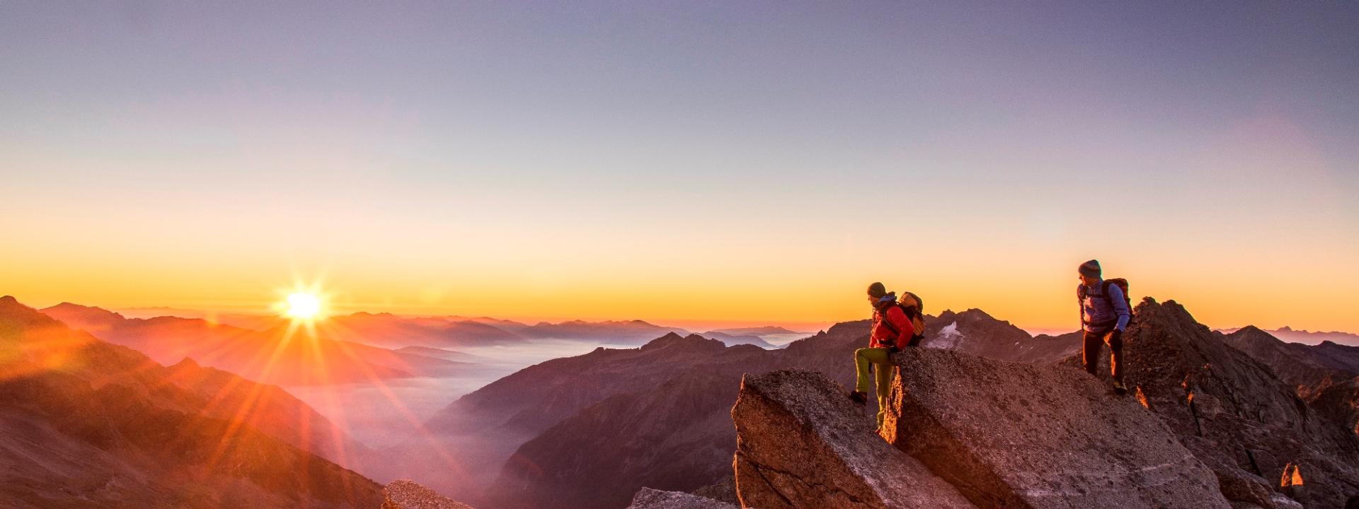 Ferienhotel Alber Mallnitz-Wanderurlaub, Wanderhotel, Wanderrouten, Wandererlebnis, Wandern, Kärnten, Österreich- Säuleck bei Sonnenuntergang2.jpg