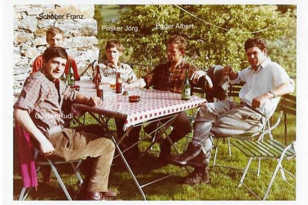 1971 Übungsbesprechung beim Grubenbauer