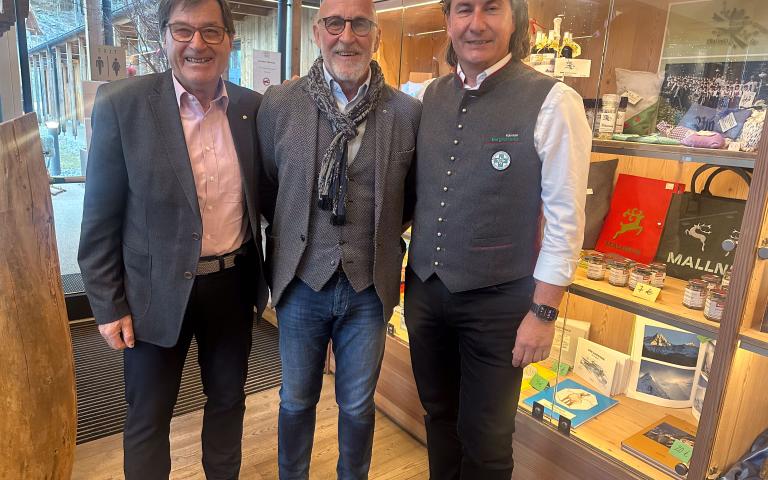 Landesleiter (re) mit Otmar (Mitte) und Reinhold (li)